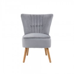 Audrey Slipper Chair Grey